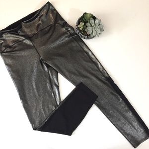 JOY LAB Metallic Shine Leggings Large